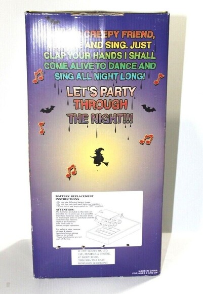 Vintage Disco Creepy Pal Rapping Witch Figure 1999 TL Toys Halloween Decoration - Picture 10 of 10